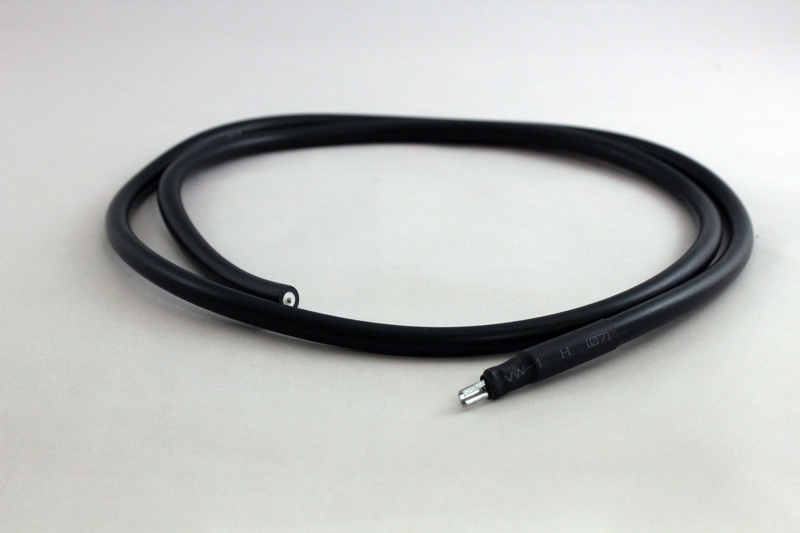 Câble d'allumage ht 5mm - âme fil silicone noir